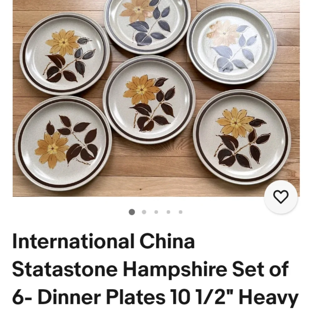 2 PIECES FOR $15. BUNDLE  Home Dining international China Statastone Sweet Briar